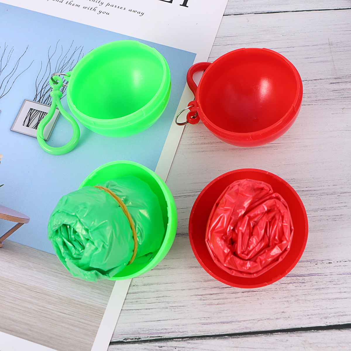 4Pcs Raincoat Poncho Disposabl - Hiking Backpack Waterproof 评论和价格